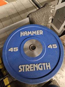 lot 9847 image: (2) 45lb Hammer Strength Plates