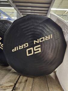 lot 9869 image: (1) 50lb Iron Grip Curl Bar