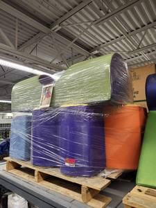 lot 9903 image: Pallet Of Foam Colorful Climbing Blocks