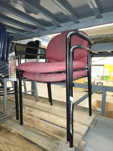 lot 15679 image: (2) Red Sitting Chairs