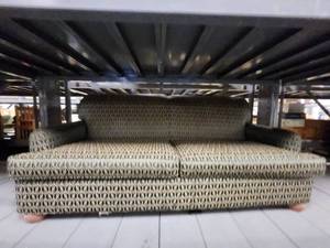 lot 15696 image: Green and Gold Sleeper Sofa