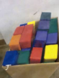 lot 22642 image: Box Of Foam Play Blocks