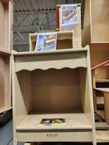lot 22657 image: Wooden Childrens Playshelf