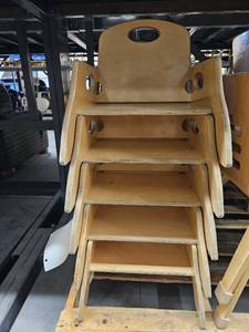 lot 23580 image: (1)Toddler Chair W Sides