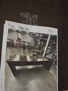 lot 23591 image: Dark Brown Wooden Desk