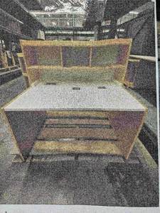 lot 23596 image: White Computer Work Desk