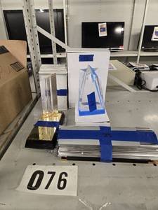 lot 20826 image: Assorted Blank Awards & Desk Plates
