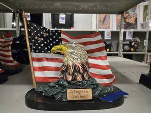 lot 20835 image: A Prayer For Our Heroes Eagle Statue