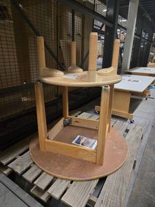 lot 23514 image: (2) Small Wooden Kids Tables
