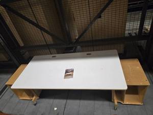 lot 23515 image: Jonti Computer Table With Side Tables