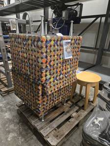 lot 15773 image: (2) Lounge Chairs with Side Tables