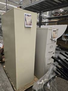lot 15778 image: 5-Drawer Metal Filing Cabinet