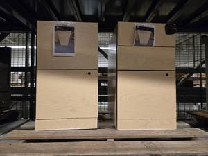 lot 23523 image: (2) Wood Drawer Cabinets