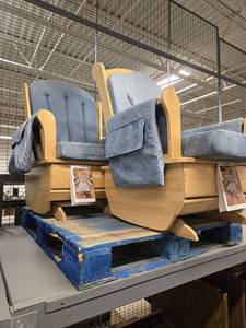 lot 23537 image: (2) Padded Rocking Chairs