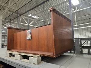 lot 23542 image: Cherry Red Wooden Desk