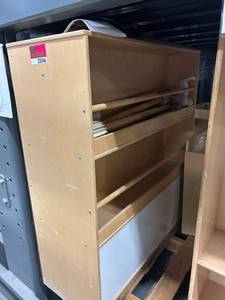 lot 23546 image: Birchwood 3 Shelf Bookshelf W Whiteboard bottom