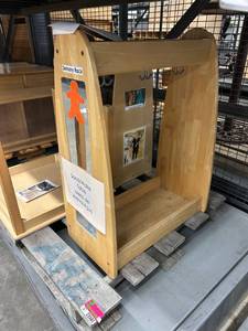 lot 23501 image: (2) Dress up Hanger Shelves with Small Table