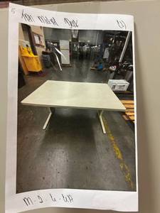 lot 15749 image: Tan Metal Desk