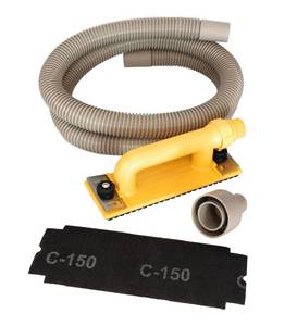 lot 3557 image: Hyde Tools 09165 Dust-Free Drywall Vacuum Hand Sander with 6-Foot Hose