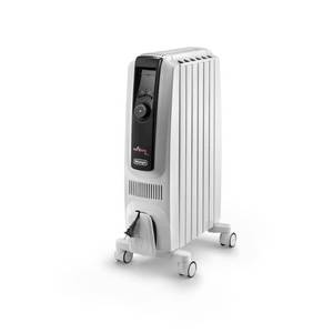 lot 3577 image: 1500-Watt 5120 BTU Electric Oil Filled Radiator Space Heater Quiet Full Room Comfort - Retail $207.52