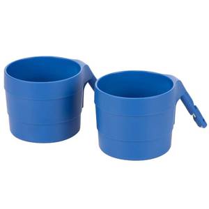 lot 4031 image: Diono XL Car Seat Cup Holders for Radian and Everett Car Seats, Pack of 2 Cup Holders, Blue Sky