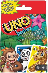lot 4051 image: UNO Junior Card Game for Kids with Simple Rules and Animal Matching for 2-4 Players