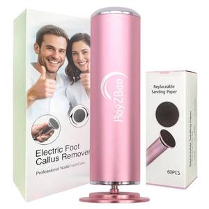 lot 4068 image: HayZBao Electric Foot File - Callus Remover for Feet,Professional Pedicure Tool for Dead Skin and Calluses,Adjustable Speed Foot File with 60 Pcs Sandpaper Discs - Pink