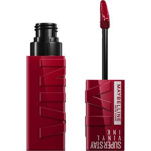 lot 4079 image: Maybelline Super Stay Vinyl Ink Longwear No-Budge Liquid Lipcolor Makeup, Highly Pigmented Color and Instant Shine, Royal, Deep Wine Red Lipstick, 0.14 fl oz, 1 Count