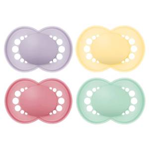 lot 4082 image: MAM Original Matte Baby Pacifiers, Binky for 6-16 Months, BPA-Free Silicone Nipple, Easy to Clean, Best for Breastfed Babies, Developed with Medical Experts, 4 Count Binkies