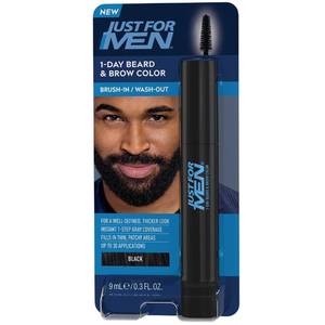 lot 4111 image: Just for Men 1-Day Beard and Brow Color, Temporary Color for Beard and Eyebrows, For a Fuller, Well-Defined Look, Up to 30 Applications, Black
