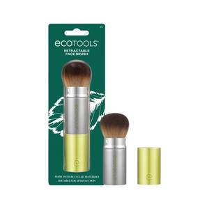 lot 4115 image: EcoTools Retractable Face Makeup Brush, Kabuki Brush for Foundation, Blush, Bronzer, and Powder, Travel Friendly and Perfect for On The Go, Eco Friendly, Synthetic and Cruelty Free Bristles, 1 Count