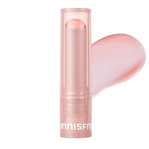 lot 4120 image: innisfree Dewy Tint Lip Balm with Hydrating Hyaluronic Acid and Ceramides, Tinted Korean Lip Balm, Baby Pink