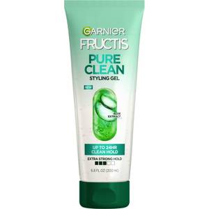 lot 4173 image: Garnier Fructis Style Pure Clean Styling Gel 6.8 Fl Oz, 1 Count, (Packaging May Vary)