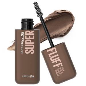 lot 4180 image: Maybelline Superfluff Volumizing Brow Mousse, All Day Tinted Brow Gel For Soft Full Brows, Medium Brown, 1 Count