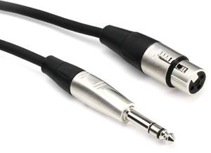 lot 4409 image: Hosa HXS-015 Pro Balanced Interconnect, REAN XLR3F to 14 Inches TRS, 15 Feet