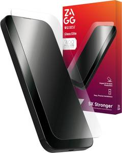 lot 4436 image: ZAGG Glass Elite Screen Protector for iPhone 16 Pro Max - 5X Stronger, Reinforced Edges, Ultra-Strong Tempered Glass, Scratch Resistant, Anti-Smudge, InvisibleShield, Easy Installation, Eco-Friendly