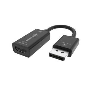 lot 4458 image: Amazon Basics DisplayPort (4k60Hz) to HDMI Female Converter (Not Compatible with a USB Port), Black, 9.25 x 0.87 x 0.47 in