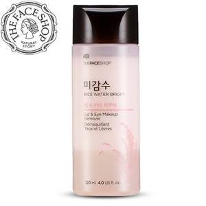 lot 4462 image: The Face Shop Oil-Free Liquid Eye Makeup Remover, Natural Rice Water Lipstick, Waterproof Mascara and Eyeliner Removal - 120 mL  4 Oz, K-Beauty