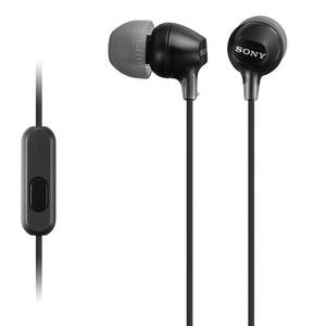 lot 4467 image: Sony MDREX15AP In-Ear Earbud Headphones with Mic, Black (MDREX15APB)