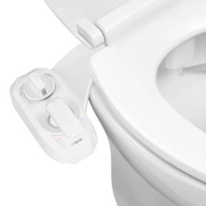 lot 5494 image: LUXE Bidet NEO 320 Plus - Patented Bidet Attachment for Toilet Seat, Innovative Hinges to Clean, Slide-in Install, Advanced 360° Self-Clean, Warm, Dual Nozzles, Feminine and Rear Wash (White)