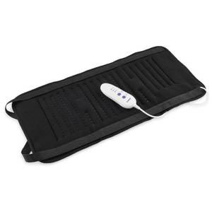 lot 5496 image: Conair Comfort Vibrating Heating Pad for Back Pain Relief, Heating Pad for Neck and Shoulder, Large Size 12 inch x 23.5 inch, 3 Heat Settings w Auto Off, Black