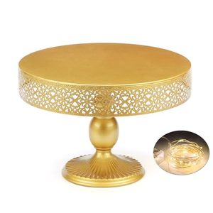 lot 5509 image: VILAVITA 12 Inch Cake Stand Round Cupcake Stands Metal Dessert Display Cake Stands, Gold