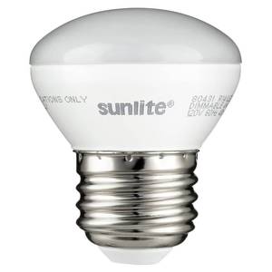 lot 6148 image: Sunlite 80557 LED R14 Mini Reflector Floodlight Light Bulb, 4 Watts (25W Equivalent), 250 Lumens, Medium (E26) Base, Dimmable, ETL Listed, 3000K Warm White, 1 Count