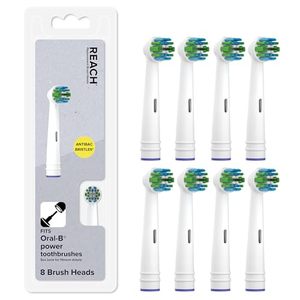 lot 6164 image: REACH Universal Replacement Toothbrush Heads, Fits Oral-B Electric Toothbrushes, 6 Count