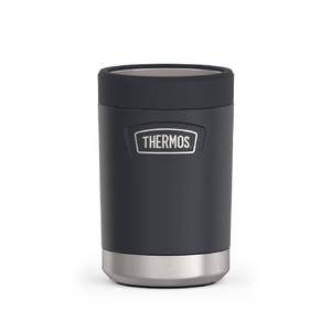 lot 6170 image: THERMOS ICON SERIES Beverage Can Insulator - 12 Ounce, Granite - Vacuum Insulated Stainless Steel