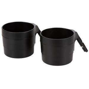 lot 6381 image: Diono XL Car Seat Cup Holders for Radian and Everett Car Seats, Pack of 2 Cup Holders, Black