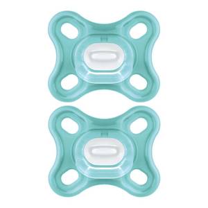 lot 6399 image: MAM Comfort Baby Pacifier, 100% Lightweight Silicone, Sterilizer Case, Unisex, 0-3 Months (Pack of 2)