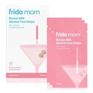 lot 6408 image: Frida Mom Alcohol Test Strips for Breastmilk, Detects Alcohol in 2 Mintues for Peace of Mind, 15ct