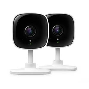 lot 6409 image: TP-Link Tapo 2K Security Camera for Baby Monitor, Dog Camera wMotion Detection, 2-Way Audio, Night Vision, Cloud and SD Card Storage (Up to 256 GB), Works wAlexa and Google Home, 2-Pack (Tapo C110P2)