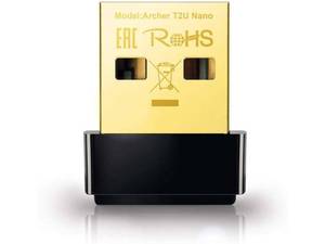 lot 6431 image: TP-Link Nano AC600 USB Wifi Adapter(Archer T2U Nano)- 2.4G5G Dual Band Wireless Network Transceiver for PC Desktop, Travel Size, Supports Windows (11,10, 8.1, 8, 7, XP  Mac OS X 10.9-10.14)
